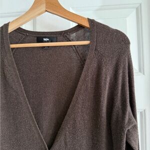 Women's Brown Cardigan Sweater